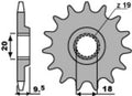 Piñón PBR 13 dientes para cadena paso 520 Honda CR125R PBR 333.13.18NC