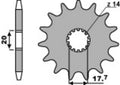 Piñón PBR acero 440 - 520 PBR 440.15.18NC