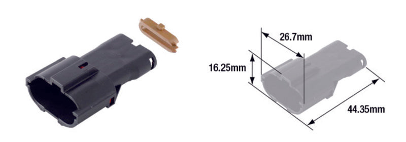 Bolsa de 5 conectores hembra hermético TOURMAX tipo 070 (FRY) TOURMAX ETP-117