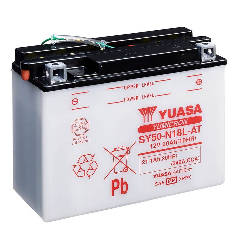 Batería YUASA SY50-N18L-AT Combipack (con electrolito) YUASA SY50-N18L-AT