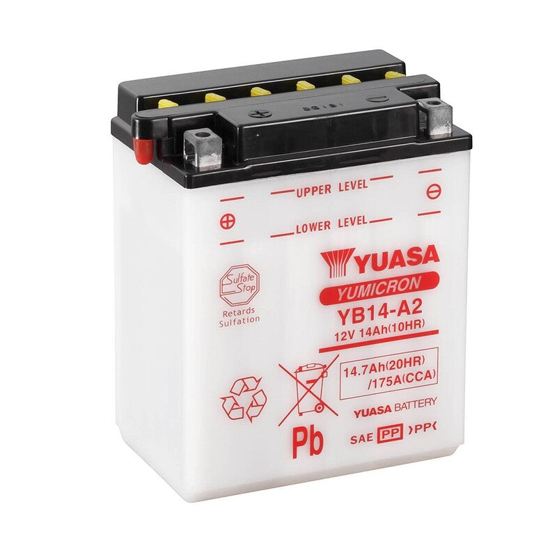 Batería YUASA YB14-A2 Combipack (con electrolito) YUASA YB14-A2
