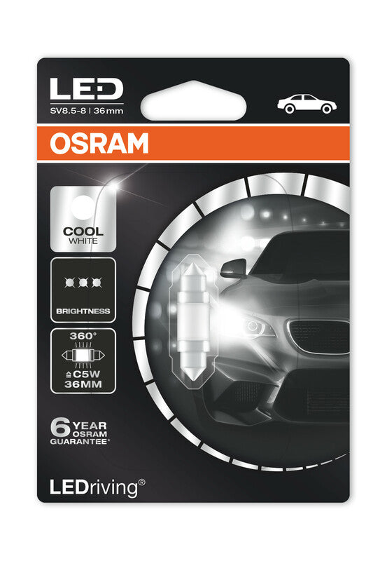 Lampara OSRAM LED Retofit 12Vcool Festoon 6000K OSRAM 6498CW-01B
