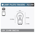 Caja de 10 lámparas OSRAM 7225 OSRAM 7225
