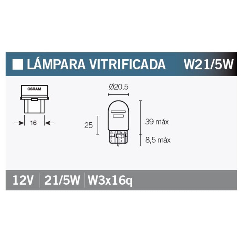Caja de 10 lámparas OSRAM 7515 OSRAM 7515