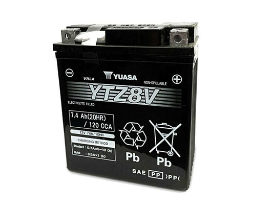 Yuasa battery YTZ8V Wet charged (cargada y activada) YUASA YTZ8V