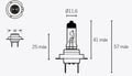 LAMPARA HALOGENA H7 V PARTS 14641