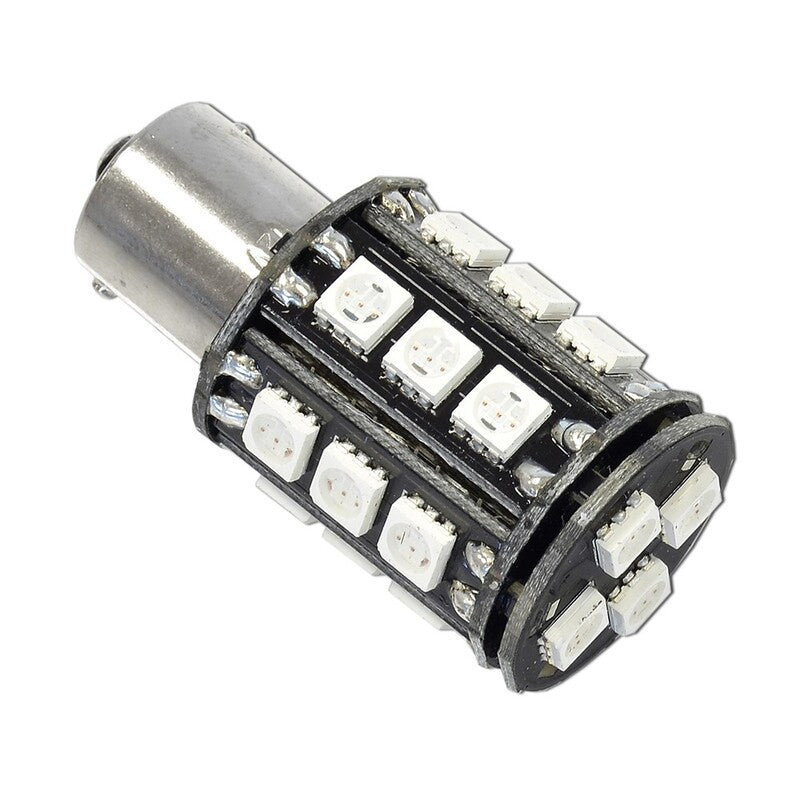 Lámpara LED BAU15s 22 leds 12V ámbar V PARTS HL515 BAU15S AMBER