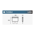 Caja de 50 fusibles a lama 15A AZUL V PARTS 10A-3