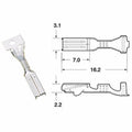 Terminal de cable hembra serie090 FRKW BIHR Ø0,5mm²/0,85mm² BIHR 1201A0081
