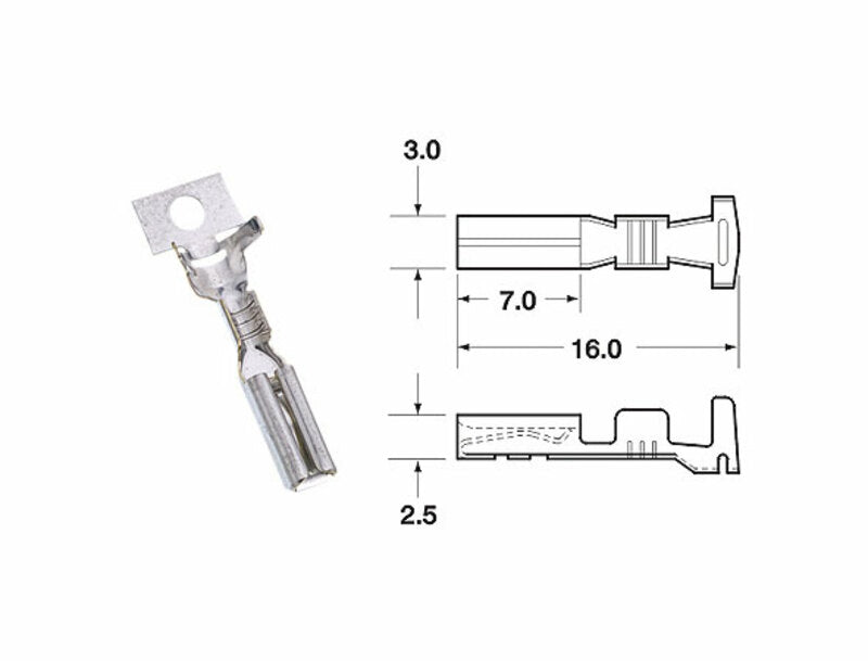 Terminal de cable hembra serie 090 SMTO BIHR Ø0,85mm²/1,25mm² - 50uds BIHR 1201A0006