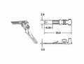 Terminal de cable macho serie 110 ML BIHR Ø0,85mm²/1,25mm² - 50uds BIHR MM110-01B2