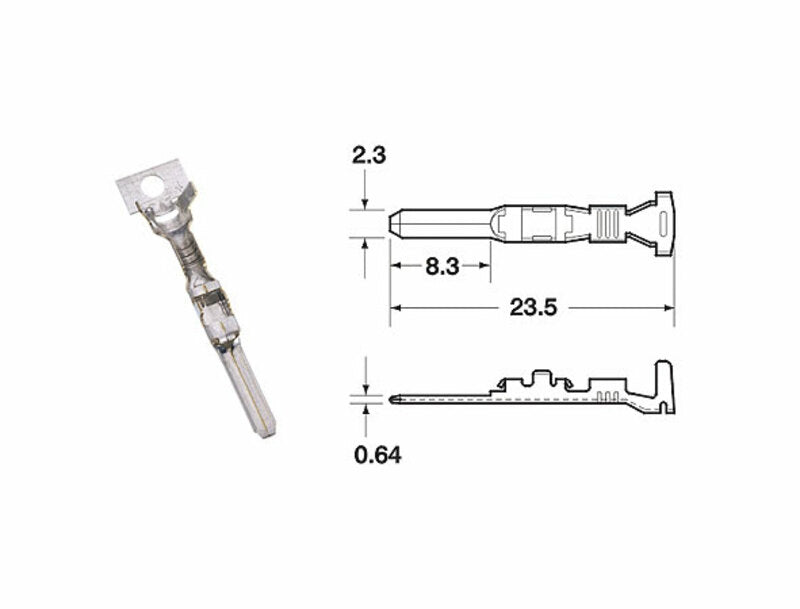 Terminal de cable hembra serie 090 SMTO BIHR Ø0,85mm²/1,25mm² - 50uds BIHR 1101A0006