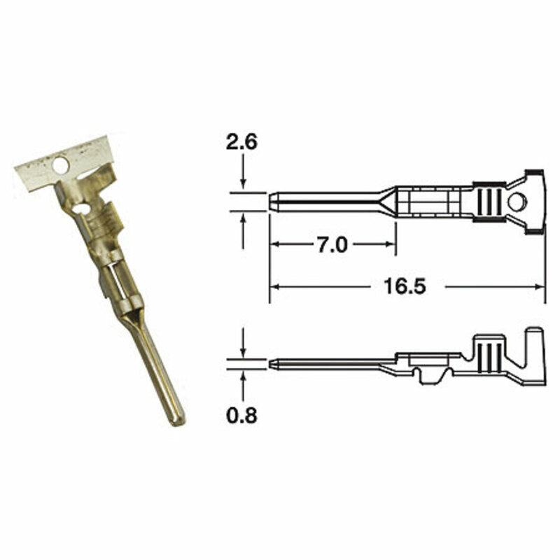 Terminal de cable macho generico BIHR Ø0,85mm²/1,25mm² BIHR 1101A0241