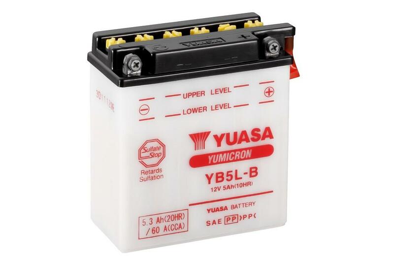 Batería YUASA YB5L-B Combipack (con electrolito) YUASA YB5L-B-ACID