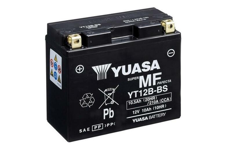 Batería YUASA YT12B-BS Combipack (con electrolito) YUASA YT12B-BS
