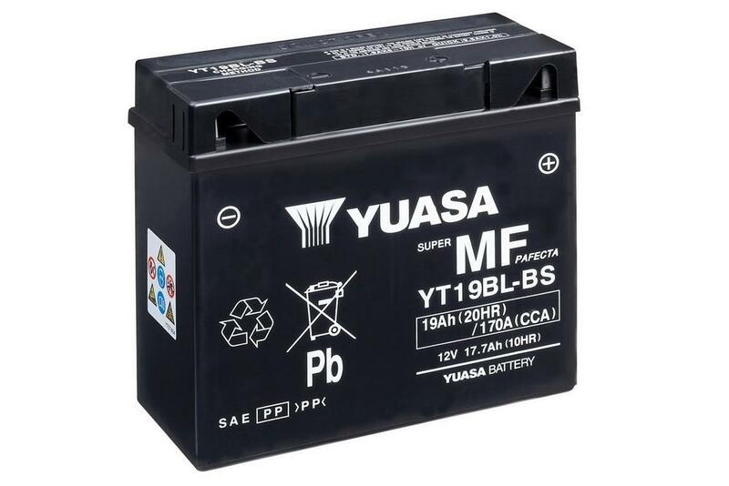 Batería YUASA YT19BL-BS Combipack (con electrolito) YUASA YT19BL-BS