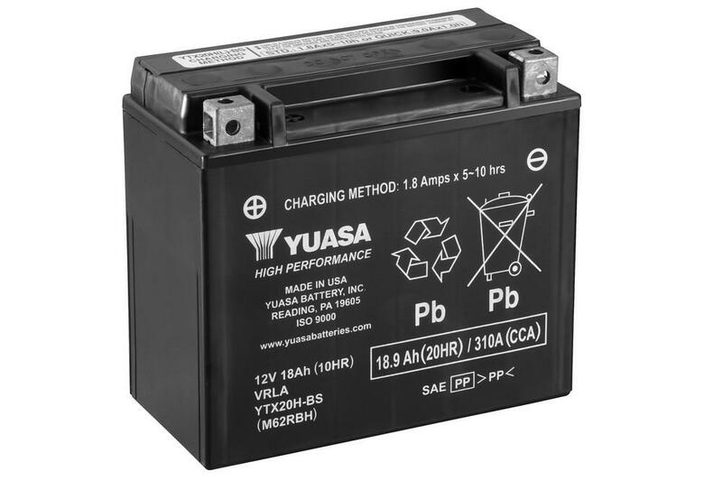 Batería YUASA YTX20H-BS Combipack (con electrolito) YUASA YTX20H-BS