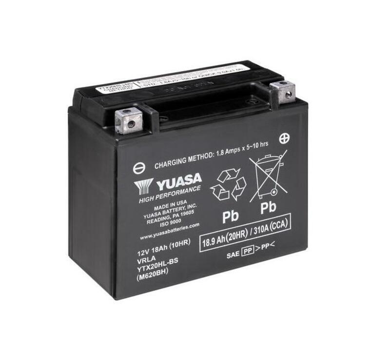 Batería YUASA YTX20HL-BS Combipack (con electrolito) YUASA YTX20HL-BS