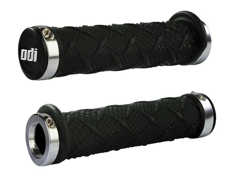 Puños ODI X-treme ATV Lock-On Negro/Plata ODI J30XTB-S