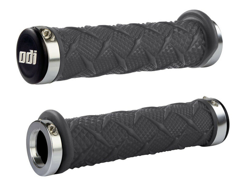 Puños ODI X-treme ATV Lock-On Negro/Plata ODI J30XTH-S