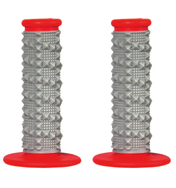 Puños SCAR X2R Dual Density Full Diamond Soft Grips rojo SCAR GDDR