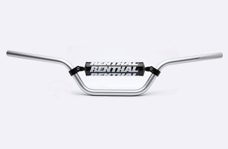 Manillar Renthal quad alto Yamaha plata con protector negro 607-01-SI-04-227 RENTHAL 607-01-SI-04-227