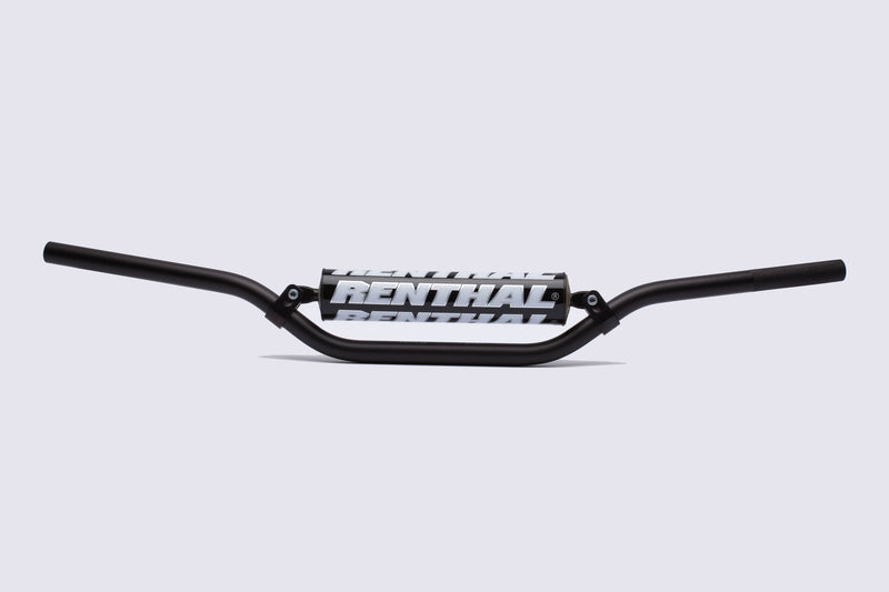 Manillar Renthal motocross alto Button negro con protector negro 764-01-BK-01-185 RENTHAL 764-01-BK-01-185