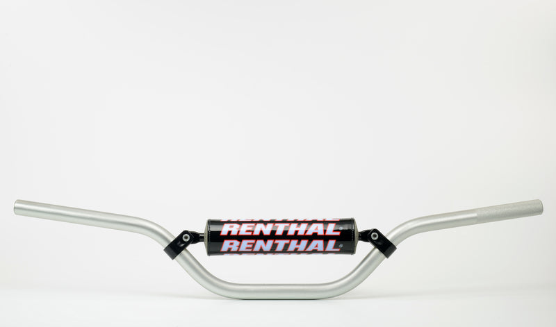 Manillar Renthal minicross KX65 plata con protector negro 783-01-SI-03-219 RENTHAL 783-01-SI-03-219