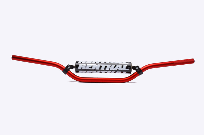 Manillar Renthal pitbike 50cc rojo con protector negro 797-01-RD-08-219 RENTHAL 797-01-RD-08-219