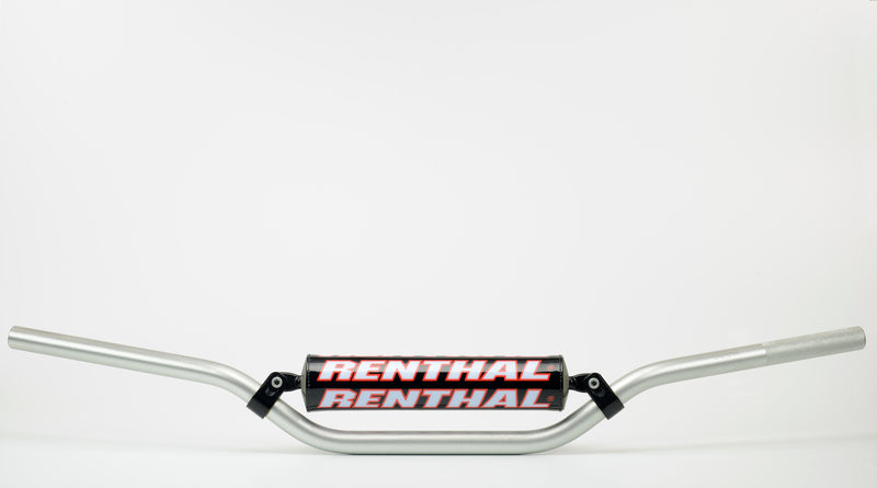 Manillar Renthal motocross Carmichael plata con protector negro 971-08-SI-01-185 RENTHAL 971-08-SI-01-185