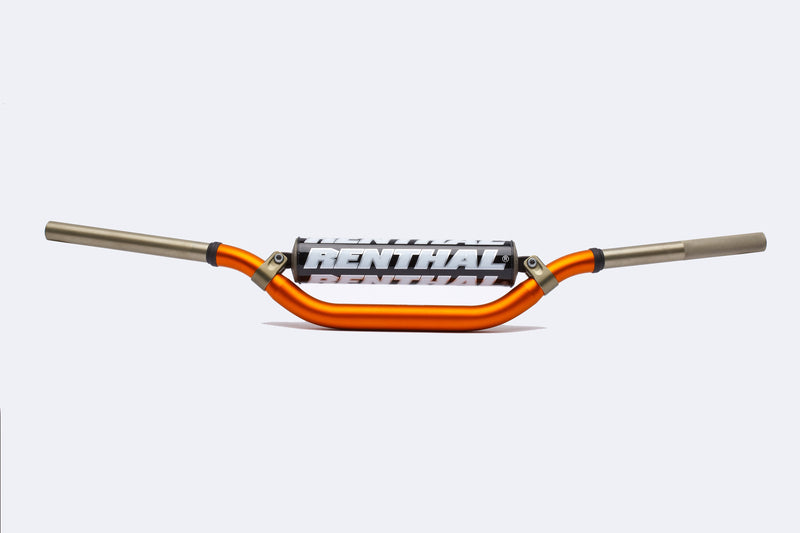 Manillar Renthal Twinwall 994 KTM high naranja con protector negro RENTHAL 994-01-OR-02-185