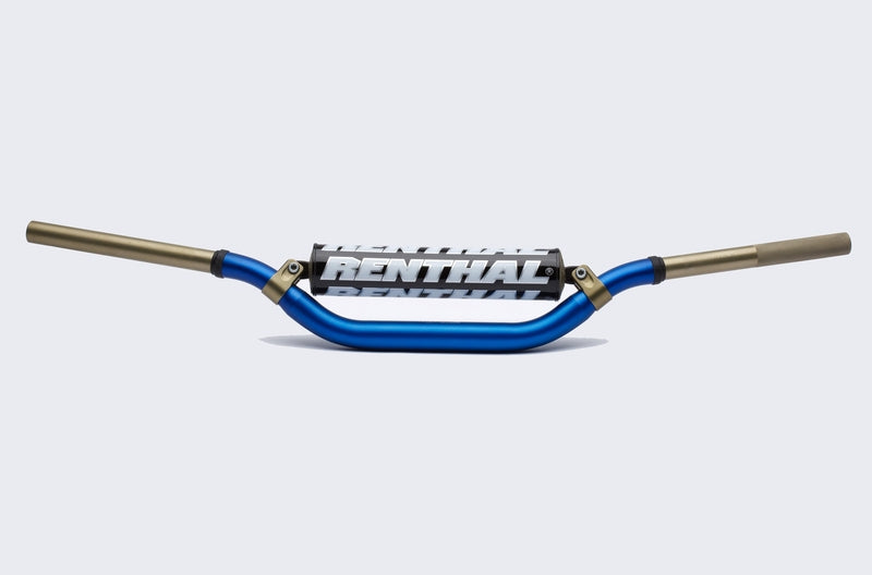 Manillar Renthal Twinwall Carmichael alto azul con protector negro 997-01-BU-02-184 RENTHAL 997-01-BU-02-184