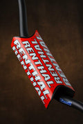 Protector/Morcilla de manillar sin barra superior equipo oficial Renthal rojo P274 RENTHAL P274