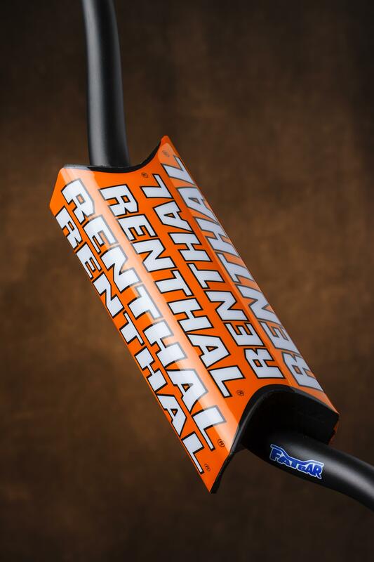 Protector/Morcilla de manillar sin barra superior equipo oficial Renthal naranja P276 RENTHAL P276