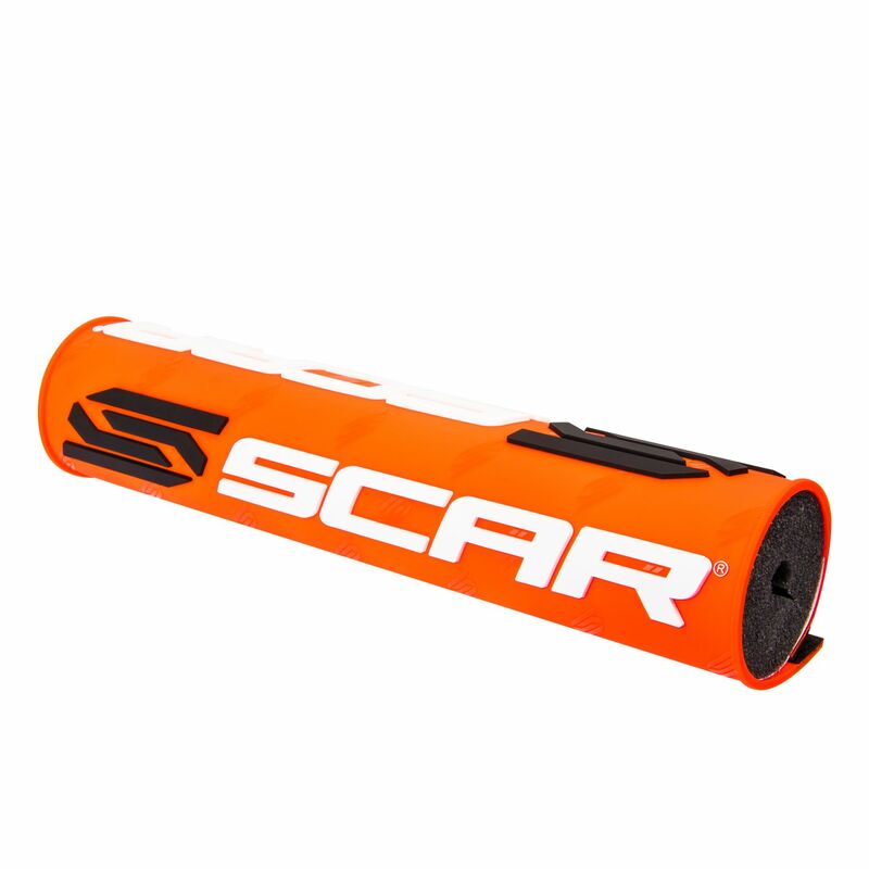 Protecto/Morcilla manillar con barra SCAR 3D flúor naranja MSXOR SCAR MSXOR