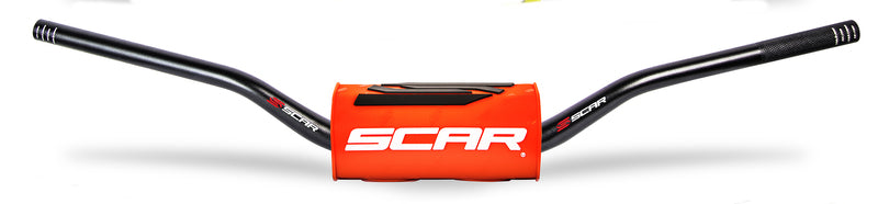 Manillar SCAR O² RC Ø28,6mm sin barra, negro, morcilla naranja SCAR S9112OR