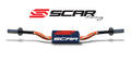 Manillar SCAR O² Ø28,6mm McGrath de aluminio sin barra, naranja, morcilla azul oscuro SCAR S9172OR-DKBL