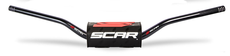 Manillar SCAR O² Stewart/Villopoto negro/negro Ø28,6 S9162BK SCAR S9162BK