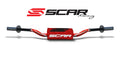 Manillar SCAR O² RC alto de aluminio sin barra, rojo, morcilla roja SCAR S9132RD-RD