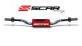 Manillar SCAR O² RC alto de aluminio sin barra, azul oscuro, morcilla roja SCAR S9132DKBL-RD
