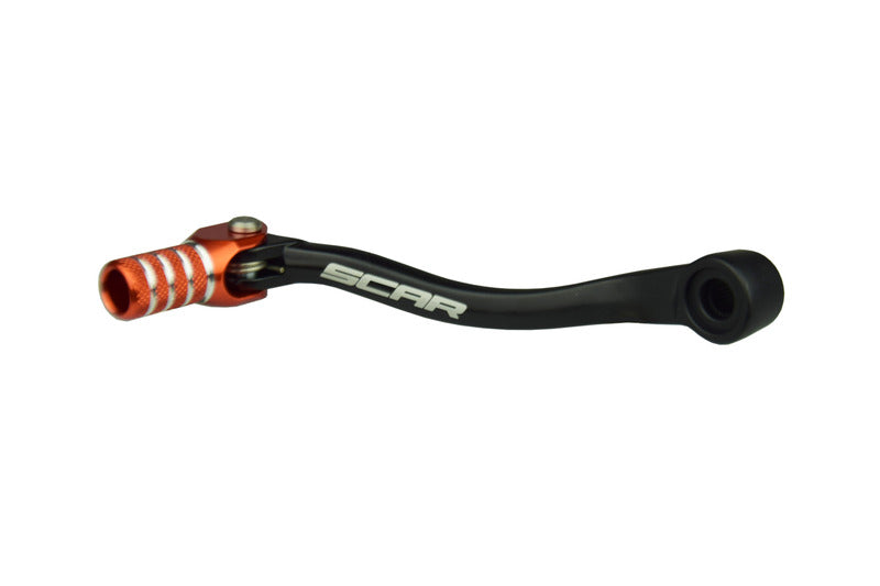Pedal cambio SCAR negro mate Puntera naranja KTM SX85 SCAR GSL504