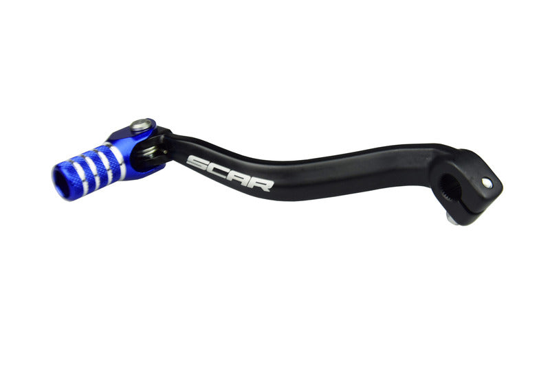 Pedal cambio SCAR negro mate Puntera azul Kawasaki KX85 SCAR GSL207