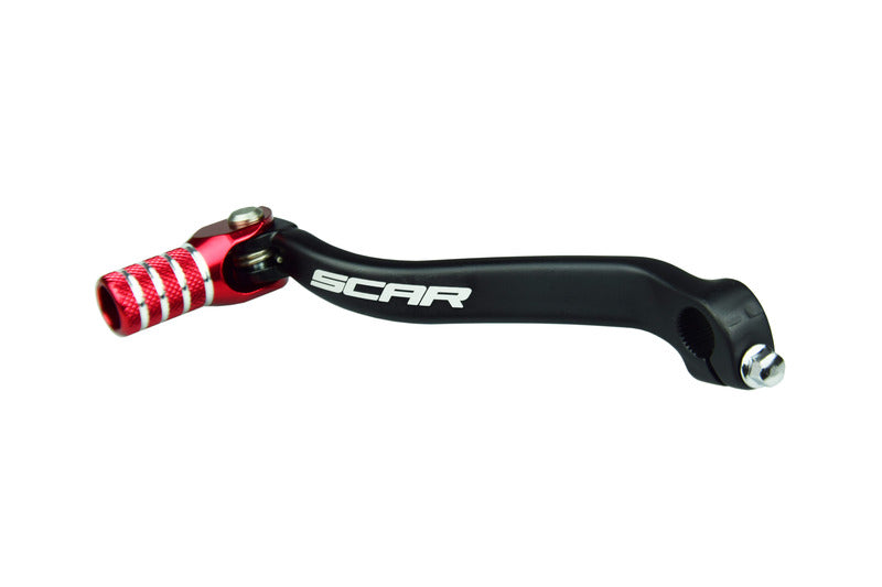Pedal cambio SCAR negro mate Puntera roja Suzuki RM-Z450 SCAR GSL308