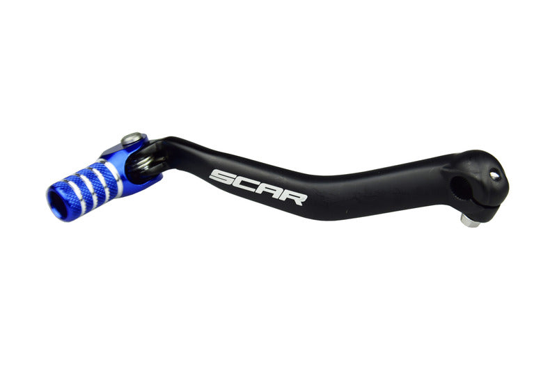 Pedal cambio SCAR negro mate Puntera azul Yamaha YZ125 SCAR GSL403
