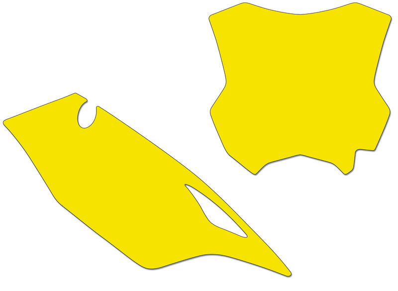 Kit adhesivos portanúmeros Blackbird KX450 19 standard/amarillo BLACKBIRD 3420/000004