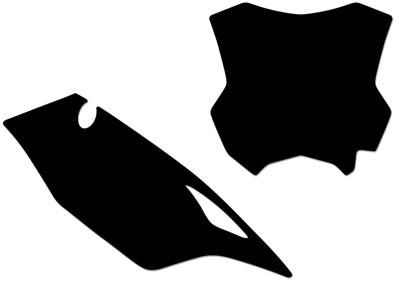 Kit adhesivos portanúmeros Blackbird KX450 19 standard/negro BLACKBIRD 3420/000006