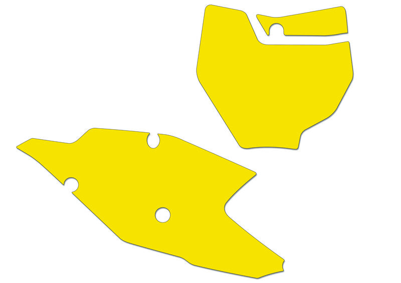 Kit adhesivos portanúmeros Blackbird KTM SX/SX-F 19 standard/amarillo BLACKBIRD 3528/000004