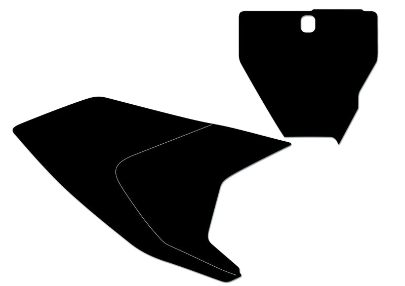 Kit adhesivos portanúmeros Blackbird HVA TC/FC 19 standard/negro BLACKBIRD 3626/000006