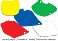 Kit adhesivos portanúmeros Blackbird HVA TC/FC 19 standard/azul BLACKBIRD 3626/000007