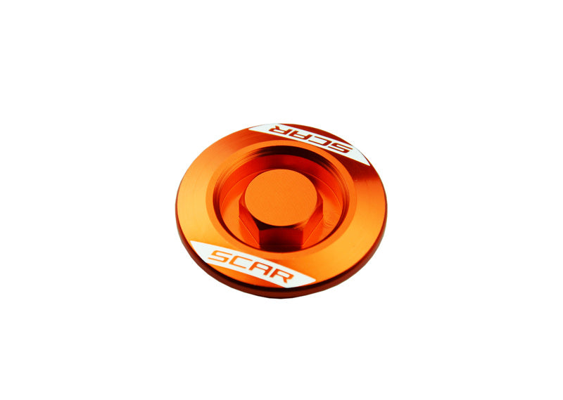 Tapones laterales del cárter SCAR naranja KTM SCAR EP500